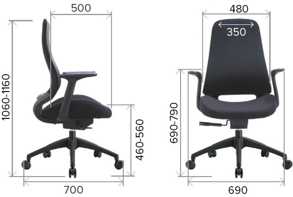 Кресло оператора Everprof Bug Grey