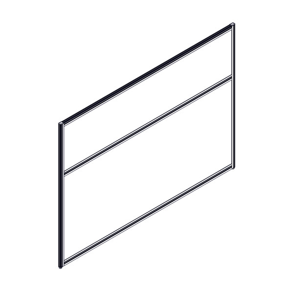 Секция комбинированной перегородки RP115SL160 Bravo grey/Серый 1600х22х1115 в Иваново 