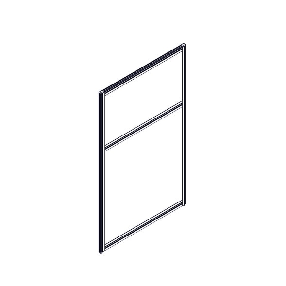 Секция комбинированной перегородки RP115SL70 Bravo grey/Серый 700х22х1115 в Иваново 