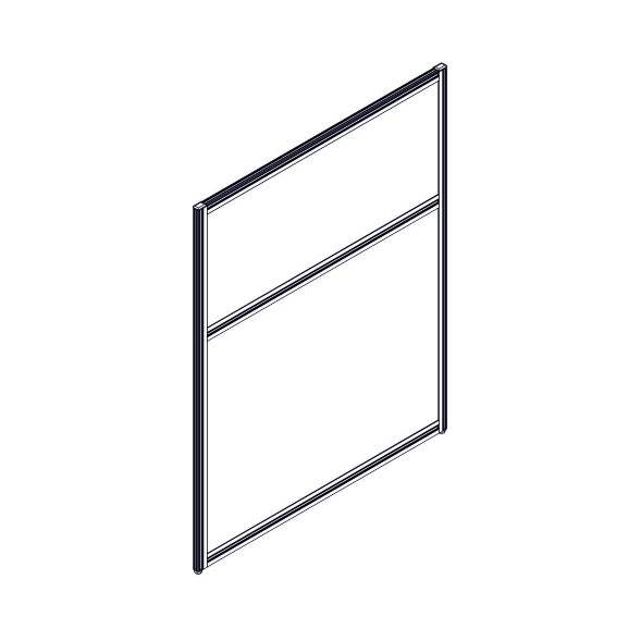 Секция комбинированной перегородки RP115SL90 Bravo grey/Серый 900х22х1115 в Иваново 