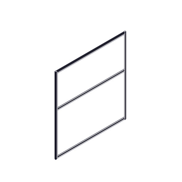 Секция комбинированной перегородки RP130SL120 Bravo grey/Серый 1200х22х1300 в Иваново 