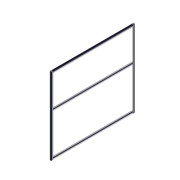 Секция комбинированной перегородки RP130SL140 Bravo grey/Серый 1400х22х1300 в Иваново 