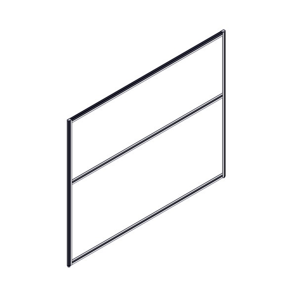 Секция комбинированной перегородки RP130SL160 Bravo grey/Серый 1600х22х1300 в Иваново 