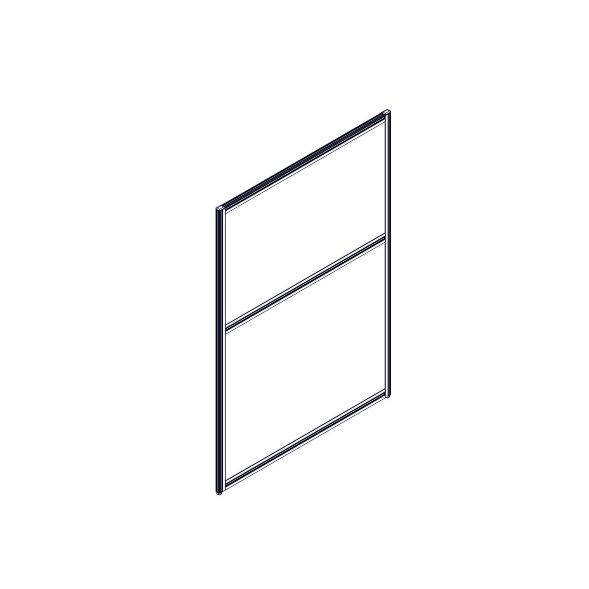 Секция комбинированной перегородки RP130SL90 Bravo grey/Серый 900х22х1300 в Иваново 