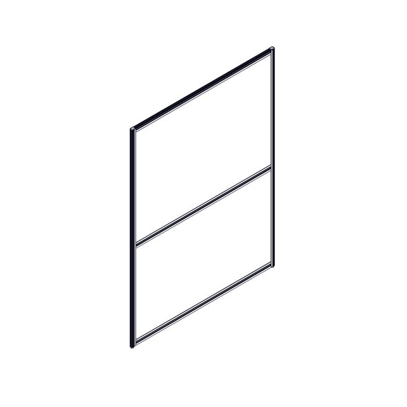 Секция комбинированной перегородки RP160SL120 Bravo grey/Серый 1200х22х1600 в Иваново 