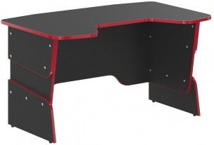 Рабочий стол геймера SKILLL STG 1385 Антрацит/Красный 1360х850х750