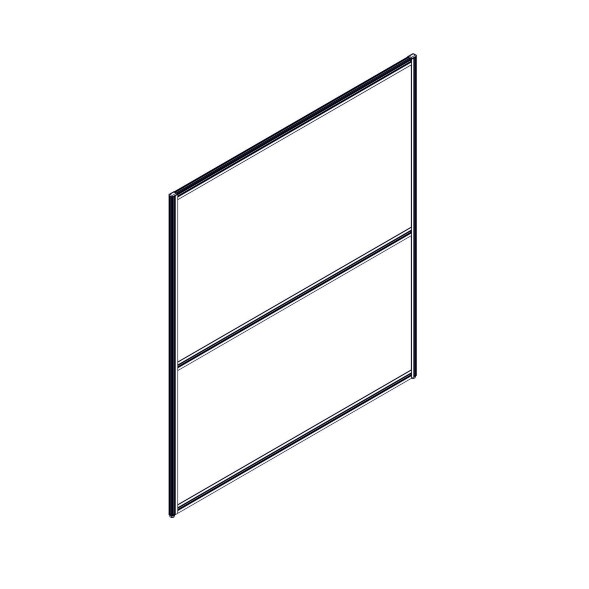 Секция комбинированной перегородки RP160SL140 Bravo grey/Серый 1400х22х1600 в Иваново 