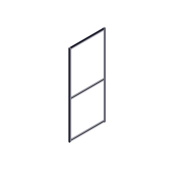 Секция комбинированной перегородки RP160SL70 Bravo grey/Серый 700х22х1600 в Иваново 