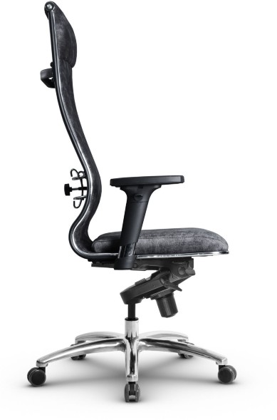 Кресло офисное Metta L (хром ов. сеч.)  велюр 