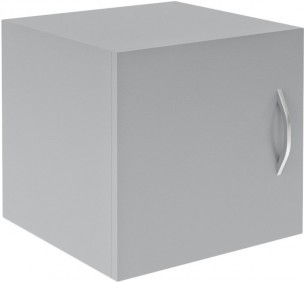 Антресоль узкая с глухой дверью SA-400.1(L) Серый 386х375х370