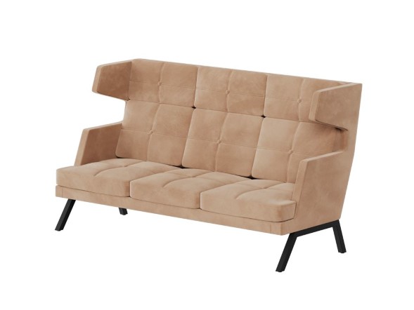 Aldo Диван трёхместный высокий с декором из пуговиц ALDB-03 2010*960*1180