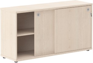 Шкаф низкий со слайд дверьми XLC 1443 Бук Тиара 1406х430х750 XTEN
