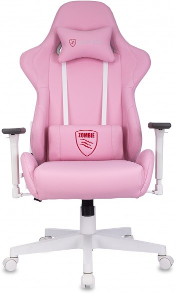 Кресло игровое Zombie Neo белый эко.кожа крестов. пластик пластик белый