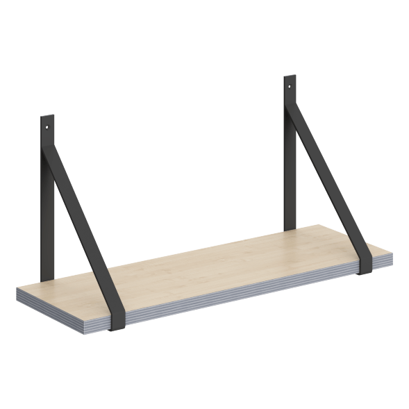 Полка с полкодержателями SH2-GINO 630х210х300 COFFEE