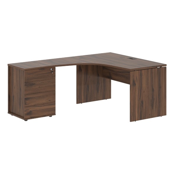 Стол эргономичный с тумбой EDCET 1318(L) 1360х1880х750 EDIS