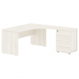 Стол эргономичный с тумбой EDCET 1518(R) 1560х1880х750 EDIS