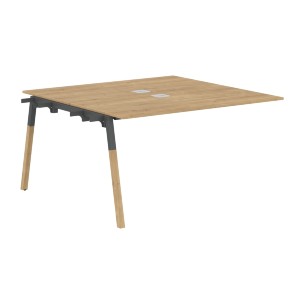 Стол приставной FIWST 1313 Белый Премиум/Белый-Бук 1380х1370х733 FORTA