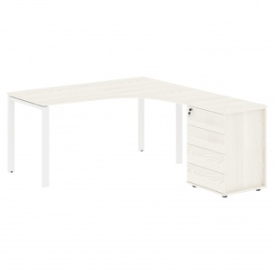 Стол эргономичный с тумбой EUCET 1518(R) 1560х1880х750 EDIS