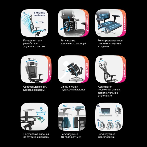 Кресло METTA Y 4D Free серый велюр