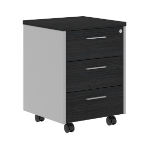 Тумба мобильная OMC 3D.A Дуб Сонома светлый/Металлик 465х450х625 OFFIX NEW