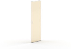 Слайд-дверь стеклянная в AL-рамке B 542, 582*22*1898 Матовое