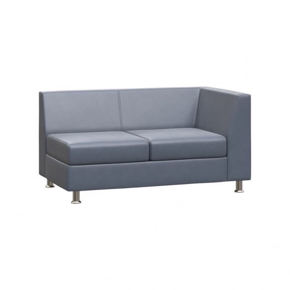 Прайм Секция с подлокотником двухместная левая PR.SP-2 (L) 1300*770*720