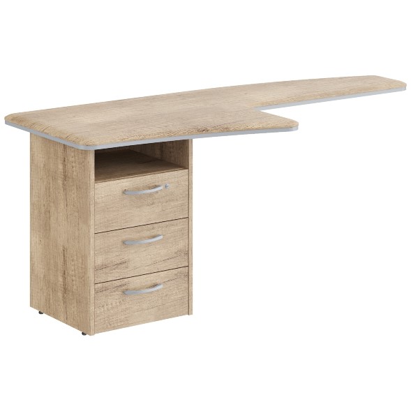 Брифинг-приставка с тумбой DB 1880.A(L) 1800х800х750 DIONI в Иваново 