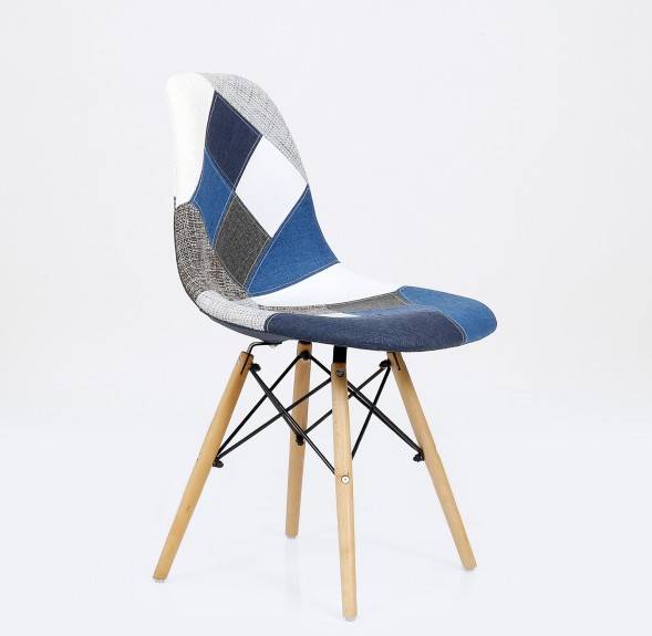 Стул Style Patchwork синий мультиколор