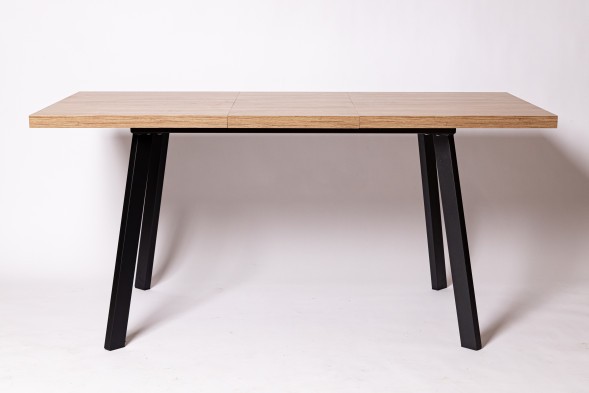 Стол раздвижной HAGEN 120, Дуб Канзас/Коричневый/Черный Текстурный