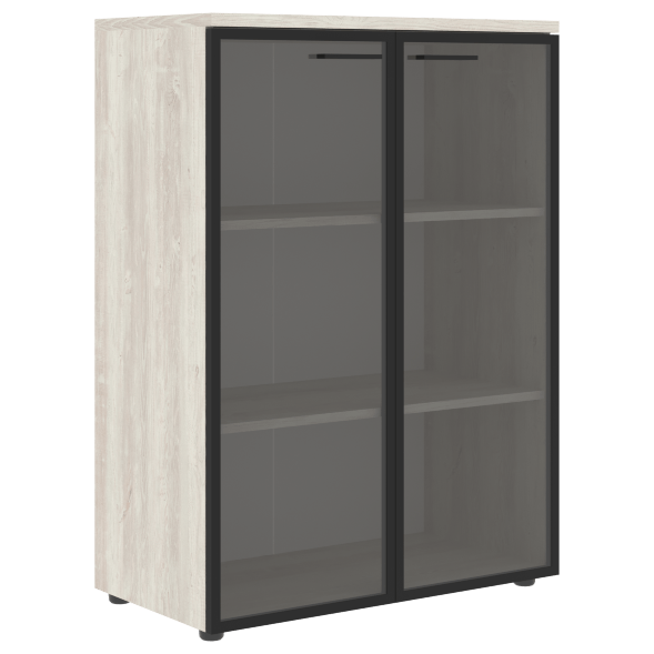 Шкаф со стеклянными дверьми в рамке с топом XMC 85.7.1 856х432х1190