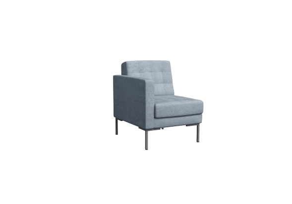 Forest Секция с подлокотником одноместная FR-SP-01 (R) 690*800*840