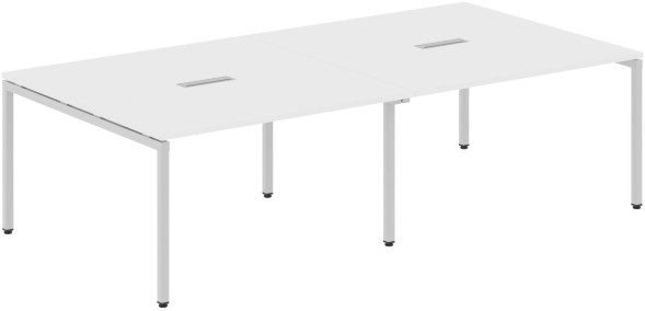 Конференц стол XSCT 2714 Белый/Алюминий 2764х1406х750 XTEN-S